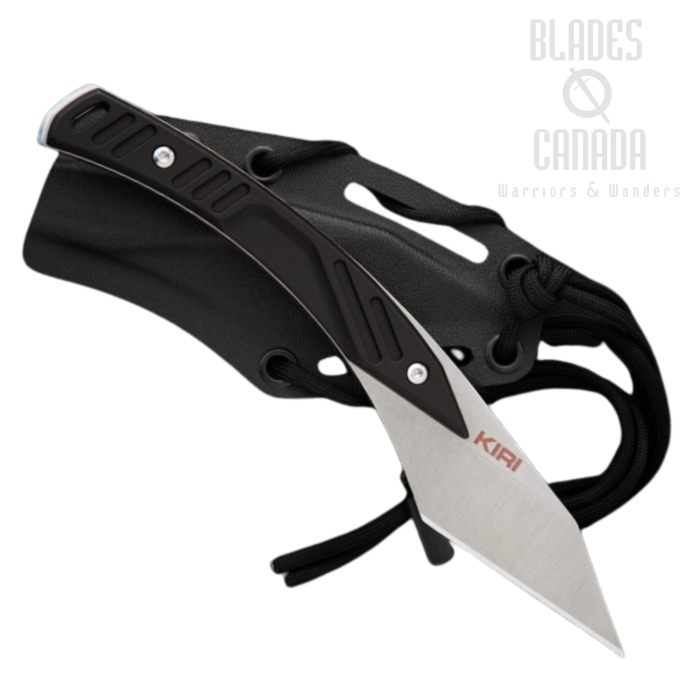 Extrema Ratio Kiri Fixed Blade Knife, N690 Satin, Aluminum Black